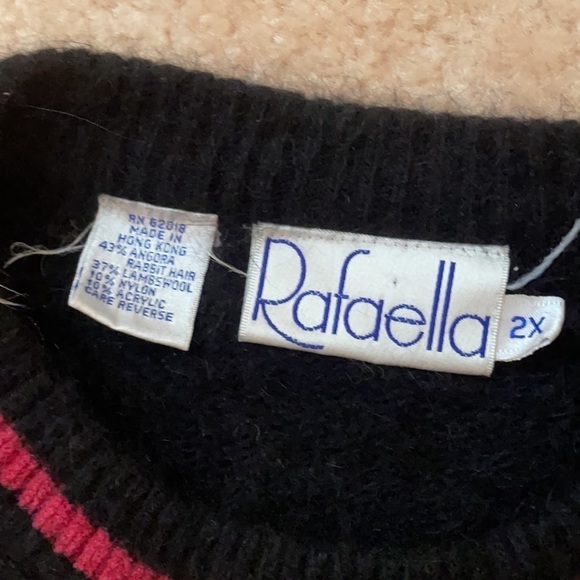 Vintage Rafaella Angora Lambswool Blend Sweater 2X Plus – Soft & Warm - Picture 11 of 12